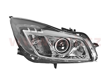 přední světlo BI-XENON D1S+H11 s denním svícením a s natáčením do zatáčky HELLA (prvovýroba) P