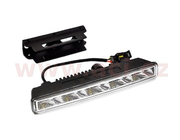 přídavná světla LED pro denní svícení 12 V, 5x SMD v každém světle, 182x19x55 mm sada včetně kabeláže