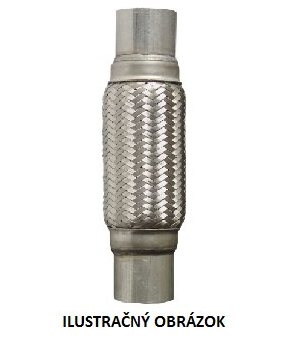PROAUTO Spojka výfuku pružná 76x100mm, celková dĺžka 210mm