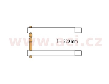 ramena pro bodovací kleště s krytkou PORTASPOT, délka 220 mm (2 ks)