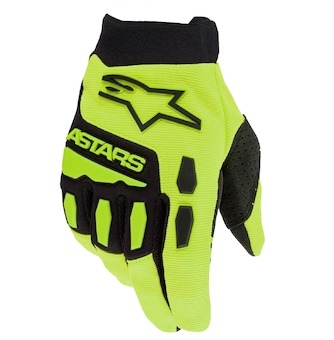 rukavice FULL BORE, ALPINESTARS, dětské (žlutá fluo/černá, vel. 2XS)