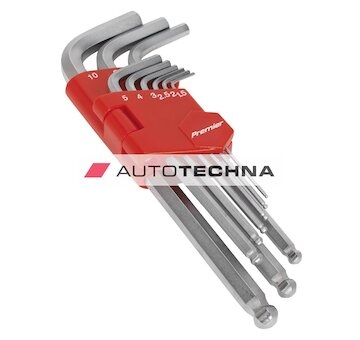 SEALEY Ball-End Hex Key Set 9pc Long Metric