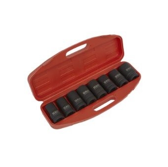 SEALEY Impact Socket Set 8pc Deep 1