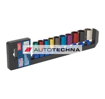 SEALEY Multi-Coloured Socket Set 10pc 3/8