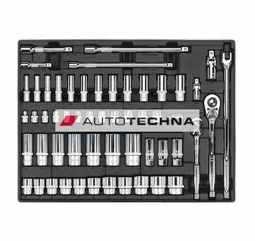 SEALEY Tool Tray with Socket Set 55pc 3/8