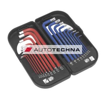 SEALEY TRX-Star & Ball-End Hex Key Set 18pc Long Anti-Slip
