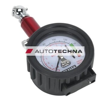 SEALEY Tyre Pressure Gauge with Tyre Tread Depth Gauge