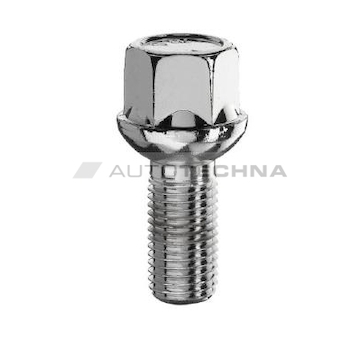 Skrutka kolesa M12 x 1,5 x 28 / 48,5 mm, guľa R12, K17 BIMECC