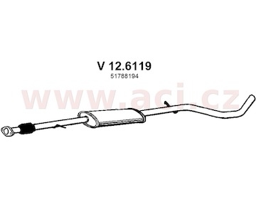 střední díl výfuku ASSO/VENEPORTE