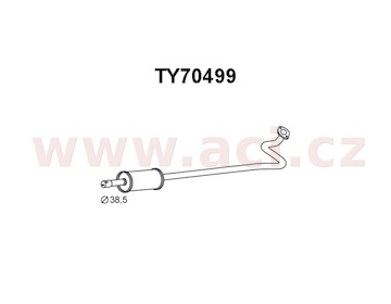 střední díl výfuku ASSO/VENEPORTE