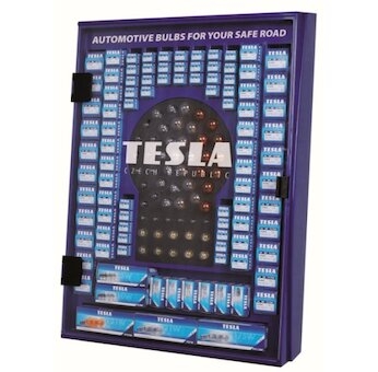 TESLA Skrinka BLUE so žiarovkami 24V mix 257ks