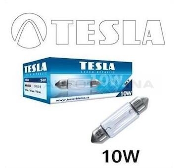 TESLA Žiarovka 24V  C10W  sV8 5-8- sulfitová