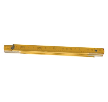 TOP TOOLS Drevené skladacie meter 1 m, žltý