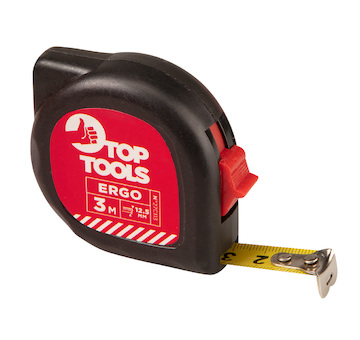 TOP TOOLS Zvinovací meter, 3 m x 12,5 mm