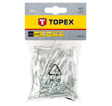 TOPEX Nit hliníkový trhací 4,8 mm x 18 mm, 50ks