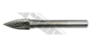 TRIUMF Frézka s valcovou stopkou O 6 mm, strelovitý tvar, O 8 mm, celková dĺžka 60 mm, tvrdokov