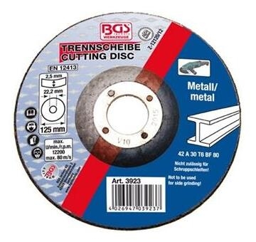 TRIUMF Kotúč rezný na oceľ 125x1,0mm