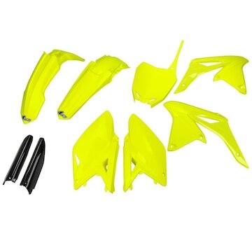 UFO Kompletný plastový KIT Suzuki RMZ 250 10-18 neon. žltá