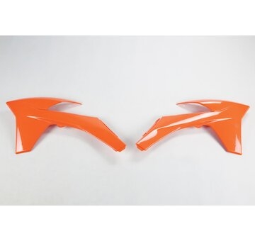 UFO Kryty chladiča KTM SX-SX-F 11-12/EXC-EXC-F 12-13 oranžová