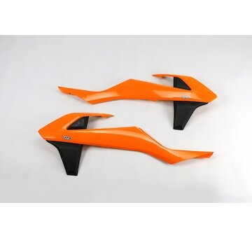 UFO Kryty chladiča KTM SX-SX-F 16-18/EXC-EXC-F 17-19 originál 16 & 18, nie SX 250 16 oranžovo-čierna