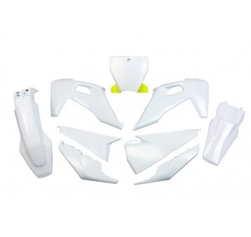 UFO Plastový KIT Husqvarna TC 125,250/ FC 250,350,450 2019-2022 biela