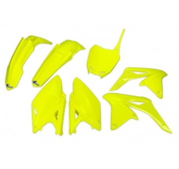 UFO Plastový KIT Suzuki RMZ 250 10-18 neon. žltá