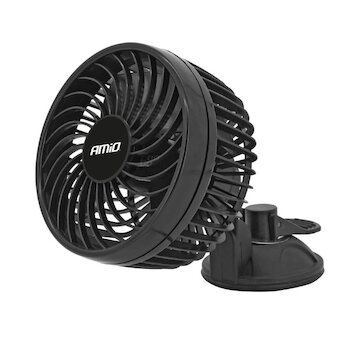 Ventilátor 24V 160mm, 10W s prísavkou do zapaľovača