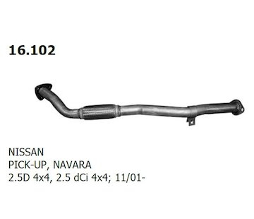 Výfukové potrubie NOVAK 16.102