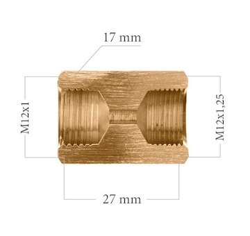 WP Spojka trubky Ł-145 (12x1-12x1,25)