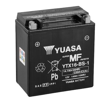 YUASA Motobatéria MF AGM 12V 14Ah 230A (150x87x161mm) 0,78l T1 