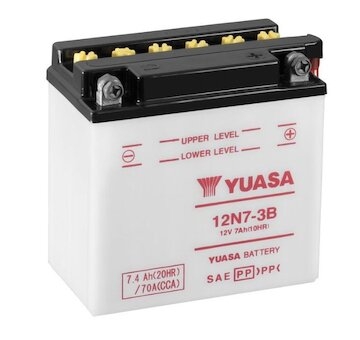 YUASA Motobatéria Standard 12V 7Ah 70A (137x76x135mm) 0,5l T6 