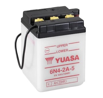 YUASA Motobatéria Standard 6V 4Ah (71x71x96mm) 0,2l 