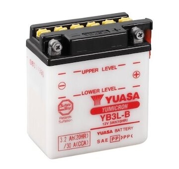 YUASA Motobatéria Yumicron 12V 3Ah 30A (99x57x111mm) 0,24l T6 