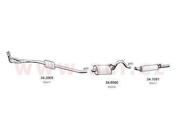 zadní díl výfuku ASSO/VENEPORTE