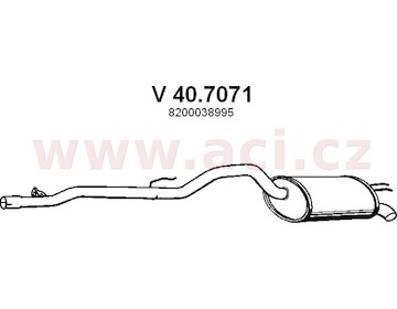 zadní díl výfuku ASSO/VENEPORTE