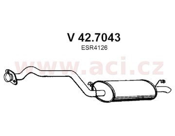 zadní díl výfuku ASSO/VENEPORTE