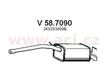 zadní díl výfuku ASSO/VENEPORTE