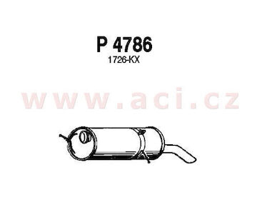 zadní díl výfuku FENNO/IMASAF/EBERSPACHER