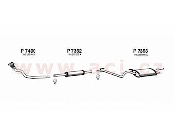 zadní díl výfuku FENNO/IMASAF/EBERSPACHER