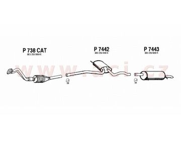 zadní díl výfuku FENNO/IMASAF/EBERSPACHER