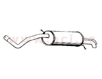  zadní tlumič výfuku 1.9SDi, 1.9 TDi Kombi  TYLL - 00034