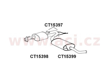 zadní tlumič výfuku ASSO/ VENEPORTE