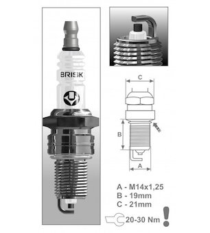 Zapaľovacia sviečka BRISK 1314