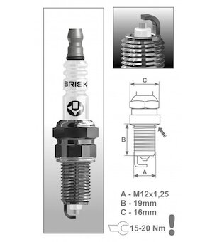 Zapaľovacia sviečka BRISK 1521
