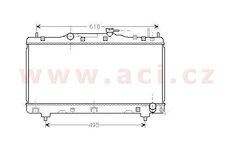 1/96-1/97 chladič 2.0i 16V GTSi (±AC) [350*699*16]
