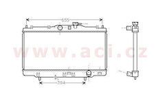 -12/02 chladič 1.6i 16V (±AC), 1.8i 16V Vtec (±AC), 2.0i 16V Vtec (±AC), 2.3i 16V Vtec (±AC) [350*677*16]