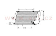 3/03- intercooler 4.0TDi (+AUT ±AC), 4.2TDi (+AUT±AC) levý [270*204*64]