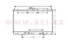 7/03-6/05 chladič 2.4i 16V  (+AUT±AC) [425*690*27]
