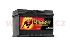 72Ah baterie 650A, pravá BANNER Starting Bull 278x175x190