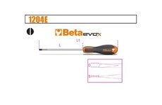 BETA 1204E 5X125-SCREWDRIVER HEADLESS SLOTTED